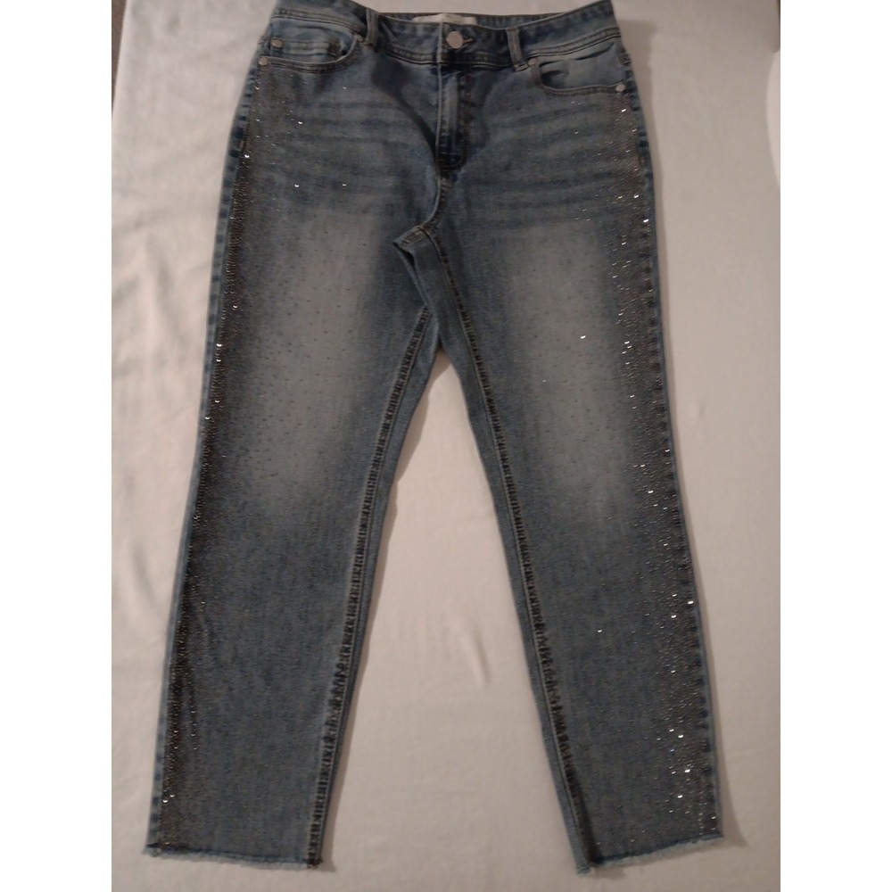 EST. 1946 Denim Jeans Women's . 10P Raw Hem at Ankles Studs On Pockets ...